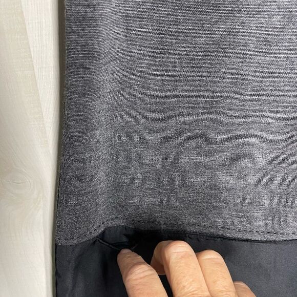 BCBGMAXAZRIA black grey‎ mini dress pockets short sleeve shift style, size XS - Picture 7 of 16